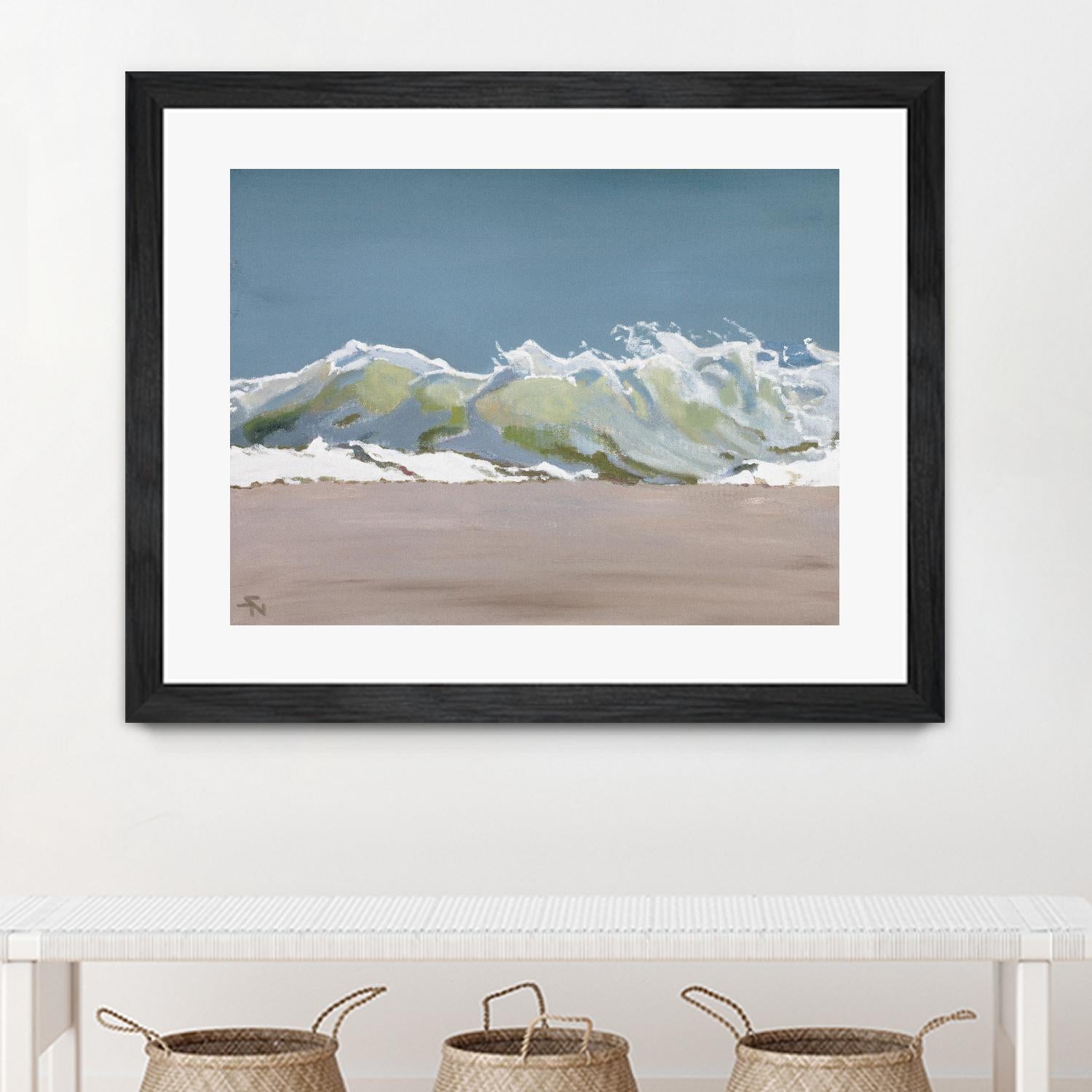 Shore Break 3 by Stephen Newstedt on GIANT ART - blue sea scene