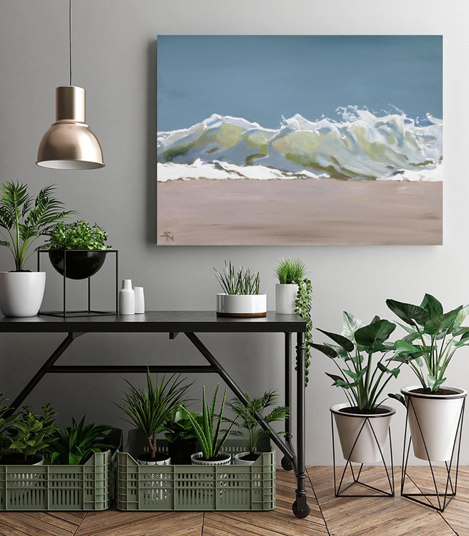 Shore Break 3 by Stephen Newstedt on GIANT ART - blue sea scene