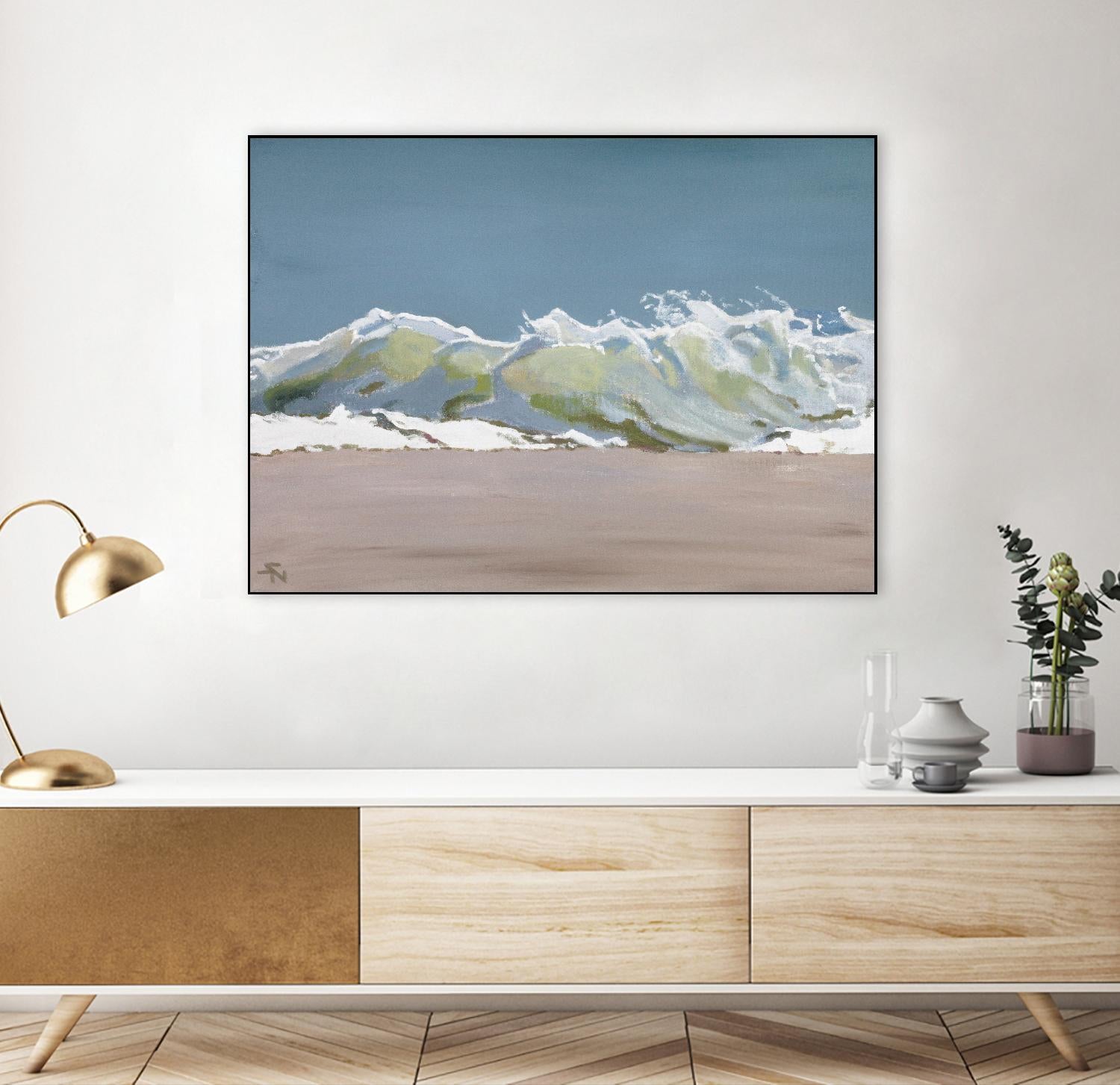 Shore Break 3 by Stephen Newstedt on GIANT ART - blue sea scene