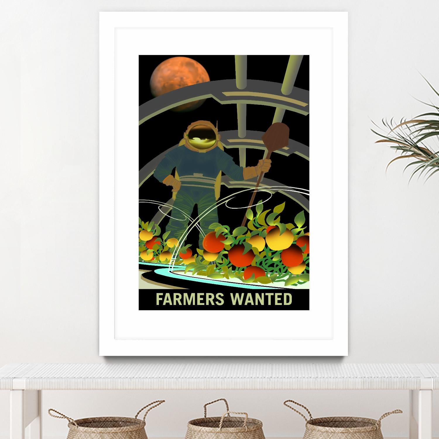 Farmers Wanted by NASA on GIANT ART - multicolor novelty