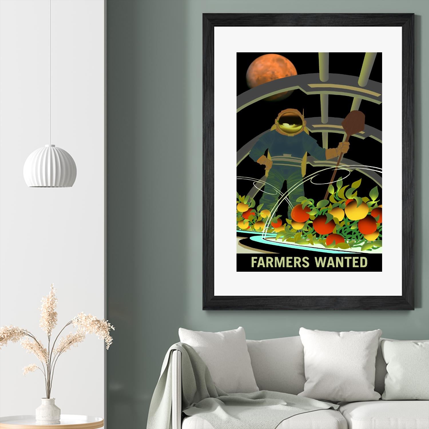 Farmers Wanted by NASA on GIANT ART - multicolor novelty