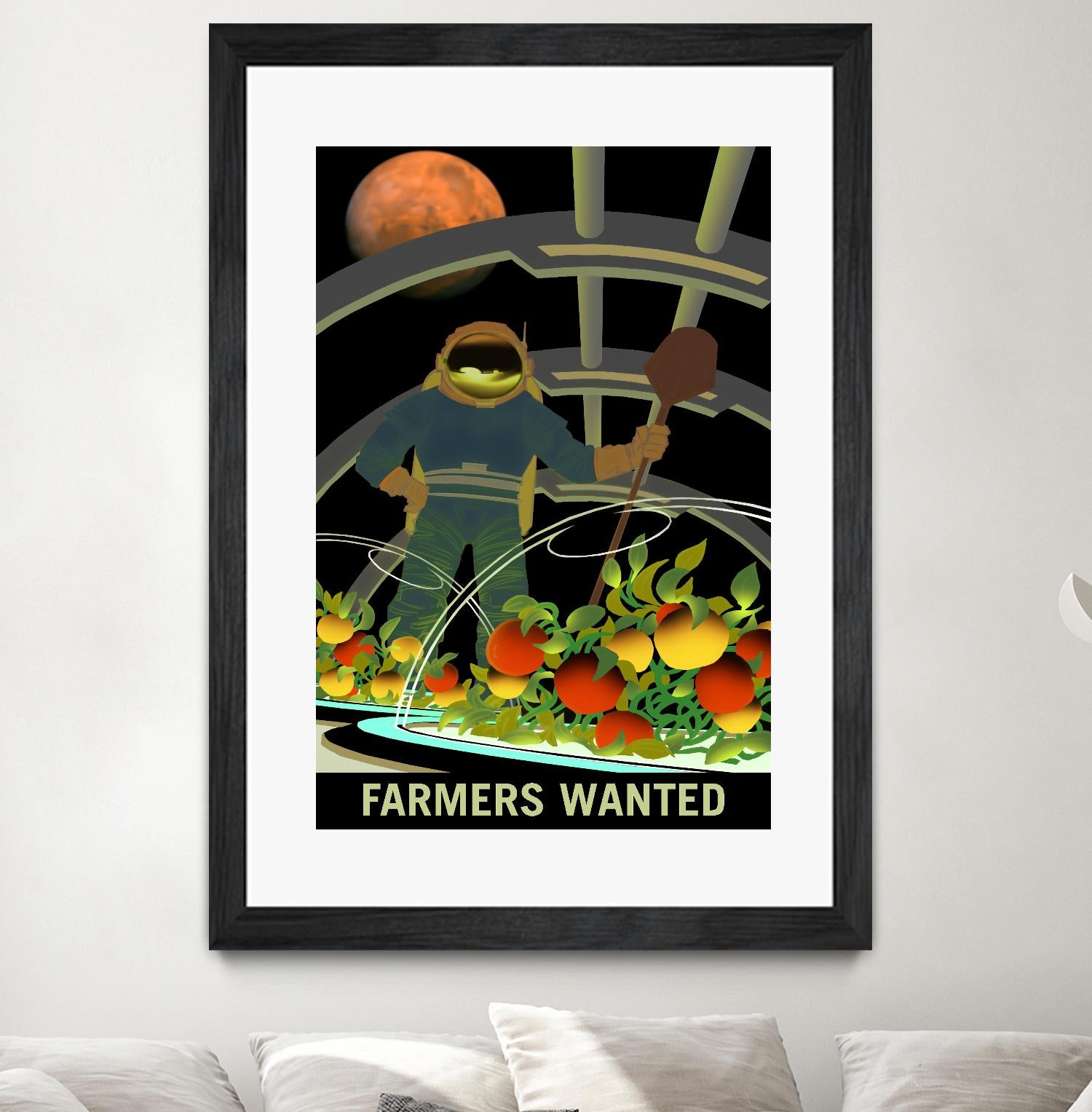 Farmers Wanted by NASA on GIANT ART - multicolor novelty
