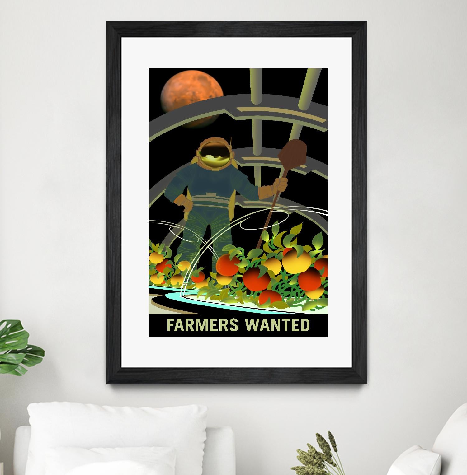 Farmers Wanted by NASA on GIANT ART - multicolor novelty