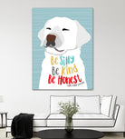 Be Silly, Kind and Honest by Ginger Oliphant on GIANT ART - multicolor animals; inspirational