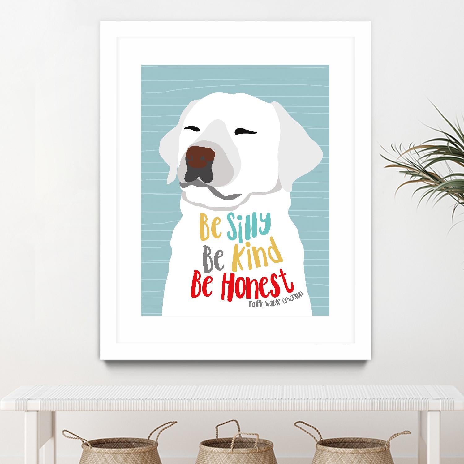 Be Silly, Kind and Honest by Ginger Oliphant on GIANT ART - multicolor animals; inspirational