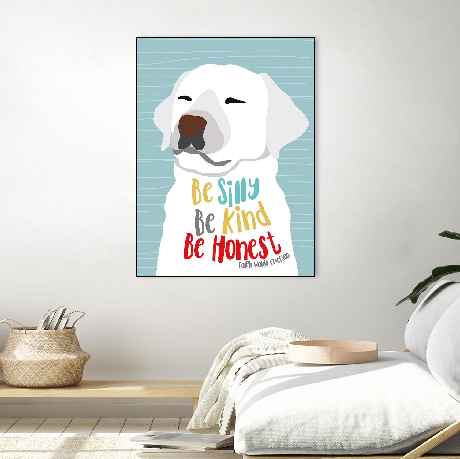 Be Silly, Kind and Honest by Ginger Oliphant on GIANT ART - multicolor animals; inspirational