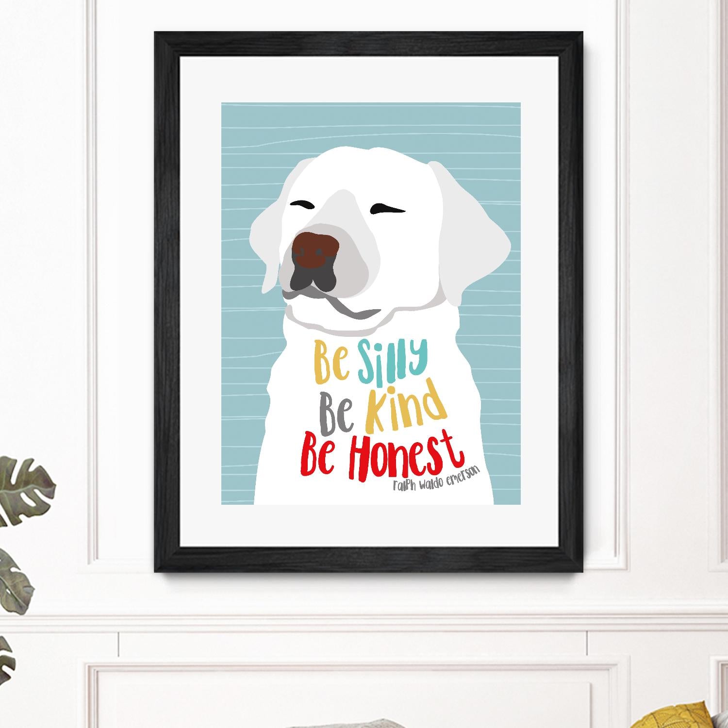 Be Silly, Kind and Honest by Ginger Oliphant on GIANT ART - multicolor animals; inspirational