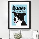 Beware of Dog Kisses by Ginger Oliphant on GIANT ART - multicolor animals; inspirational