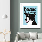 Beware of Dog Kisses by Ginger Oliphant on GIANT ART - multicolor animals; inspirational