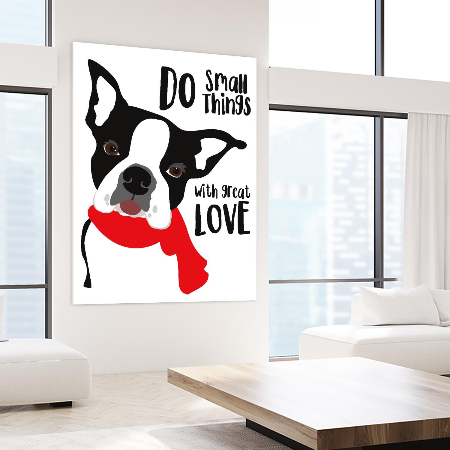 Do Small Things with Great Love by Ginger Oliphant on GIANT ART - multicolor animals; inspirational