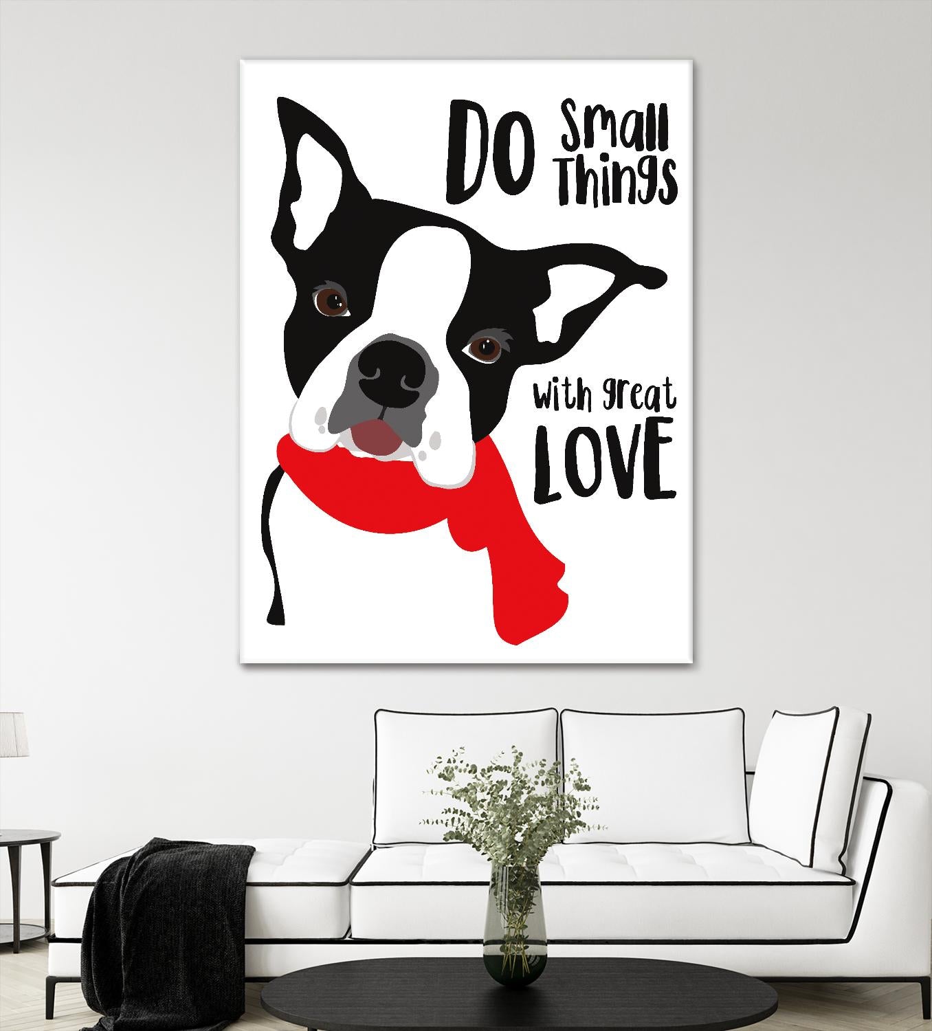 Do Small Things with Great Love by Ginger Oliphant on GIANT ART - multicolor animals; inspirational