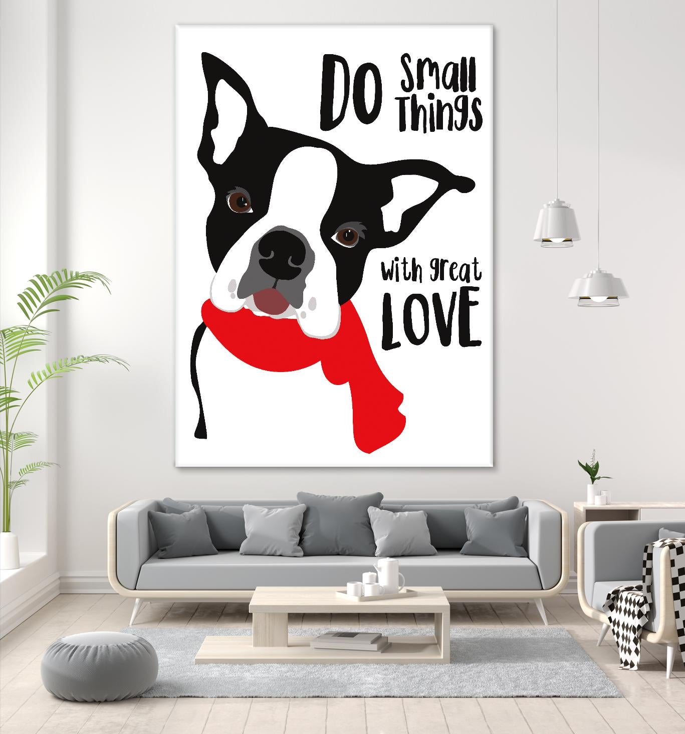 Do Small Things with Great Love by Ginger Oliphant on GIANT ART - multicolor animals; inspirational