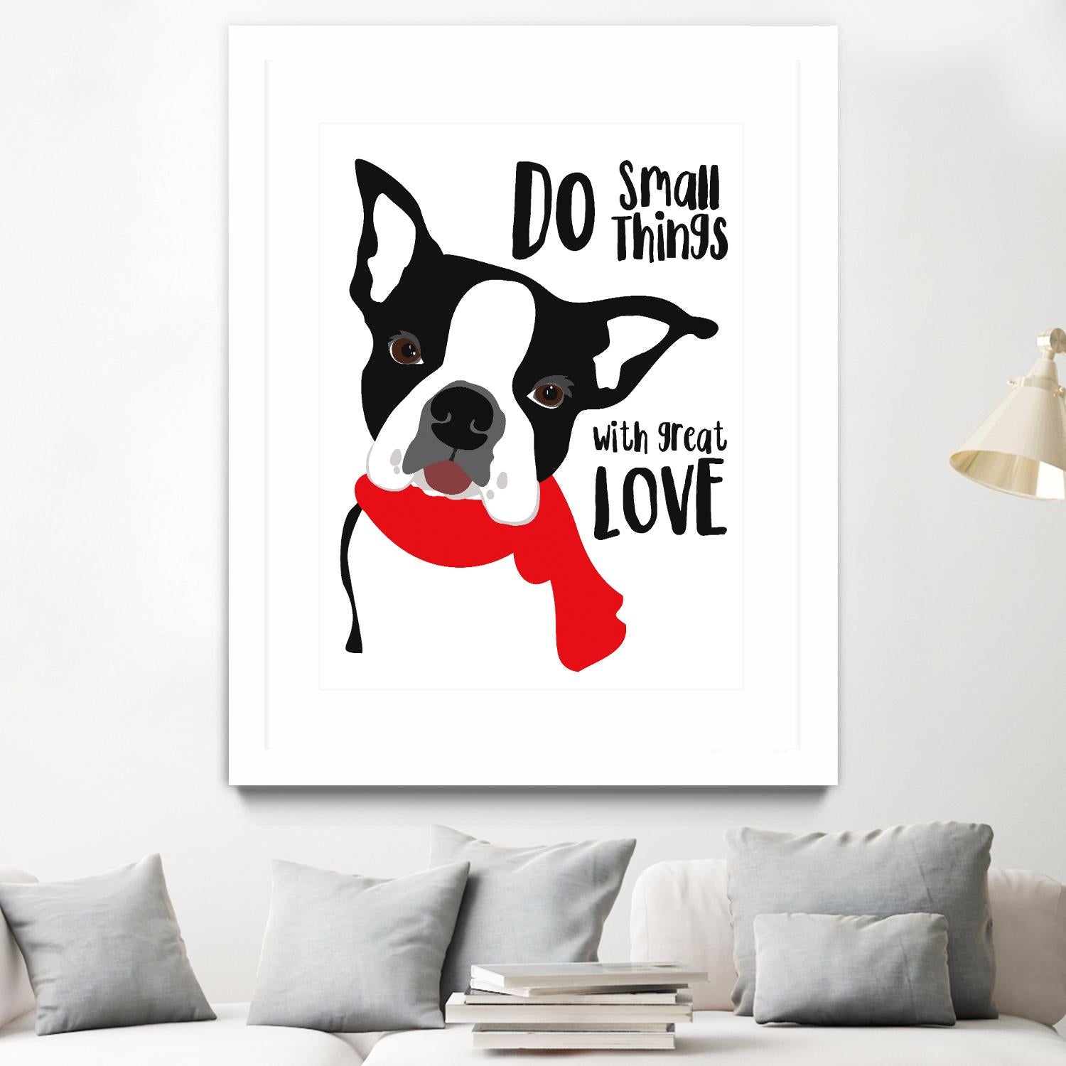 Do Small Things with Great Love by Ginger Oliphant on GIANT ART - multicolor animals; inspirational