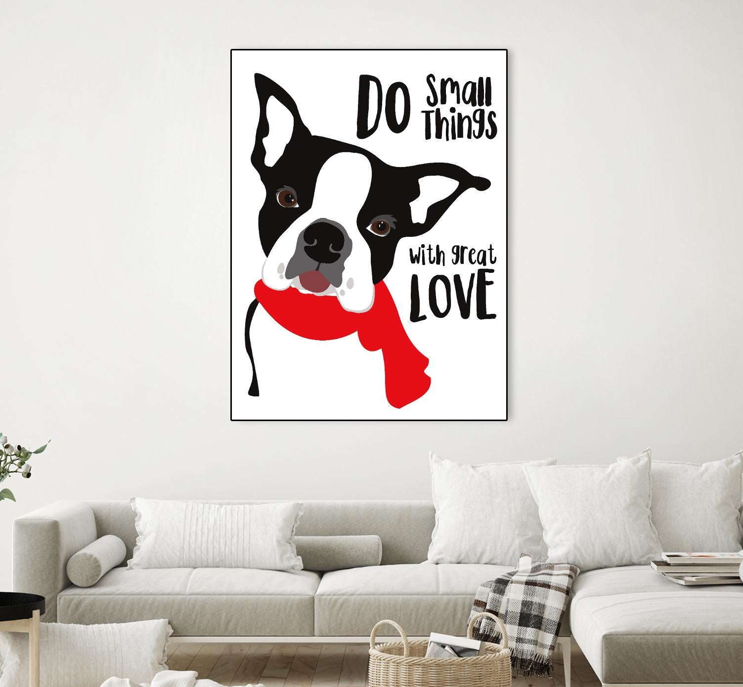 Do Small Things with Great Love by Ginger Oliphant on GIANT ART - multicolor animals; inspirational