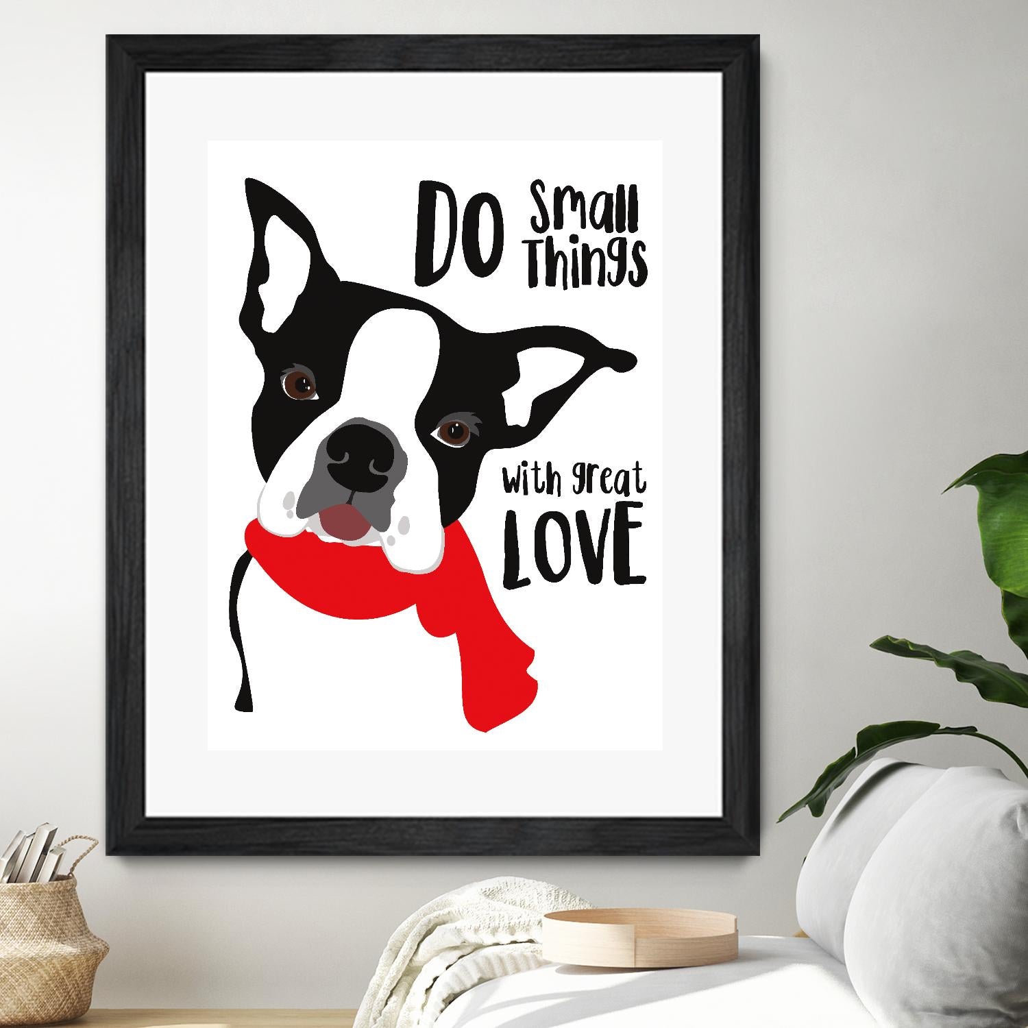 Do Small Things with Great Love by Ginger Oliphant on GIANT ART - multicolor animals; inspirational