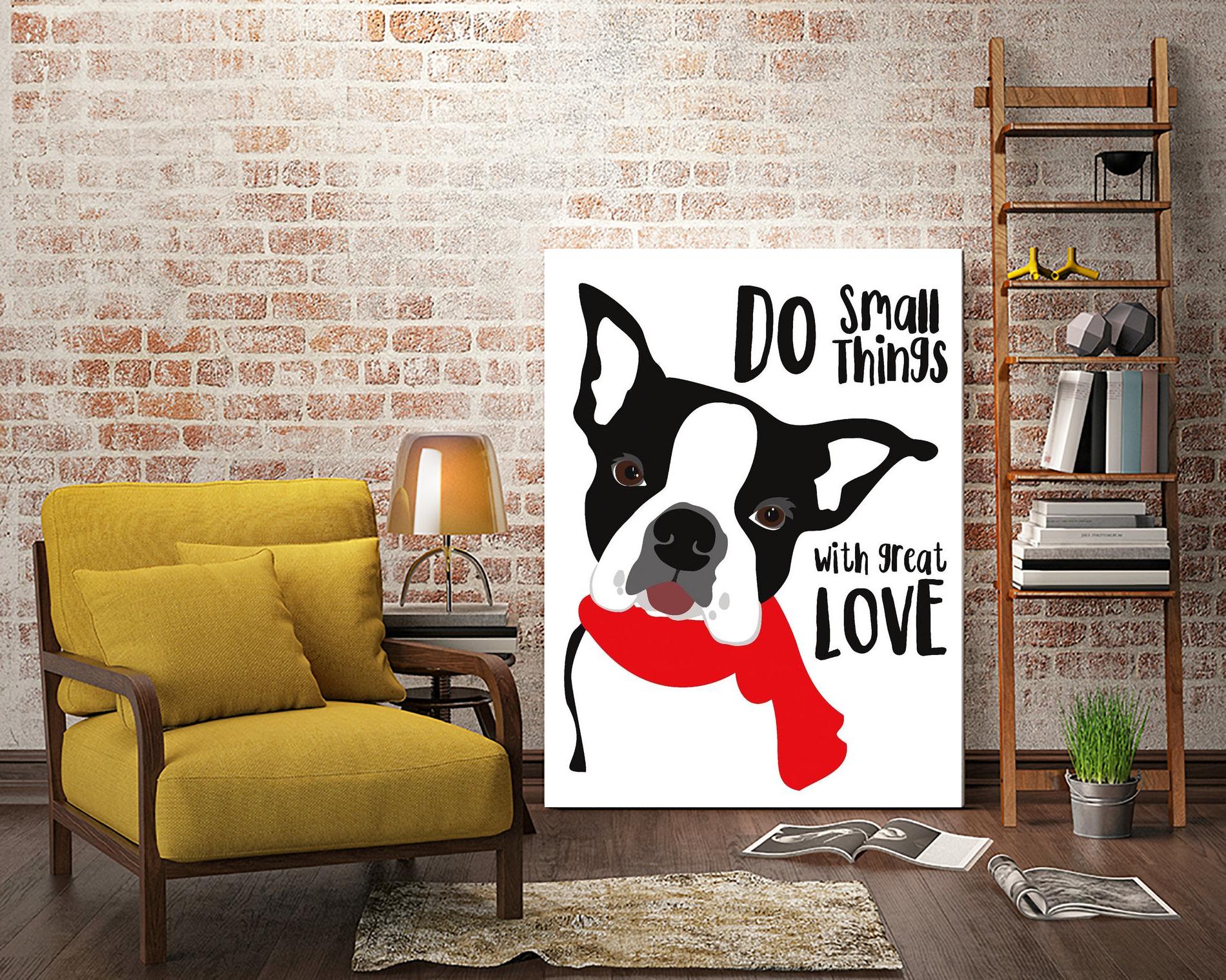 Do Small Things with Great Love by Ginger Oliphant on GIANT ART - multicolor animals; inspirational