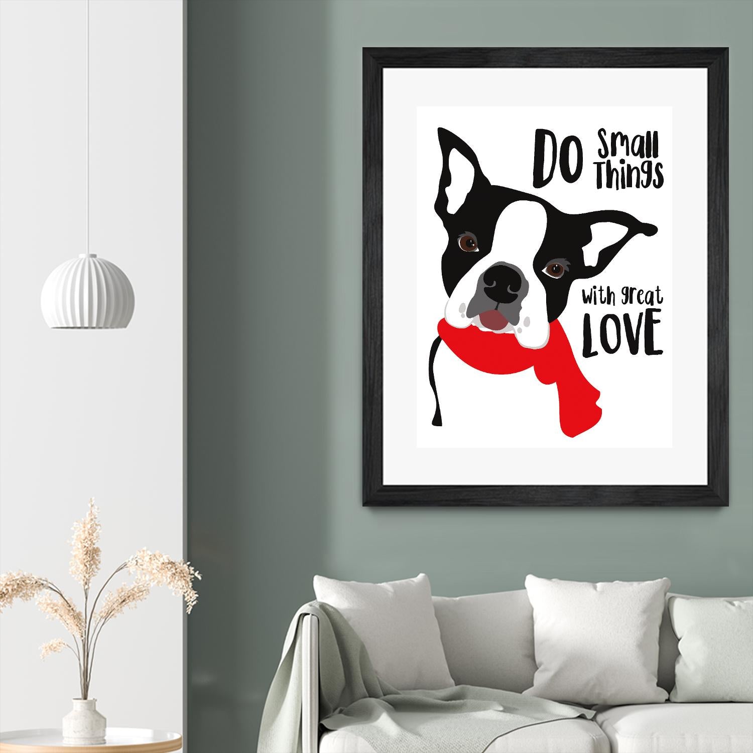 Do Small Things with Great Love by Ginger Oliphant on GIANT ART - multicolor animals; inspirational