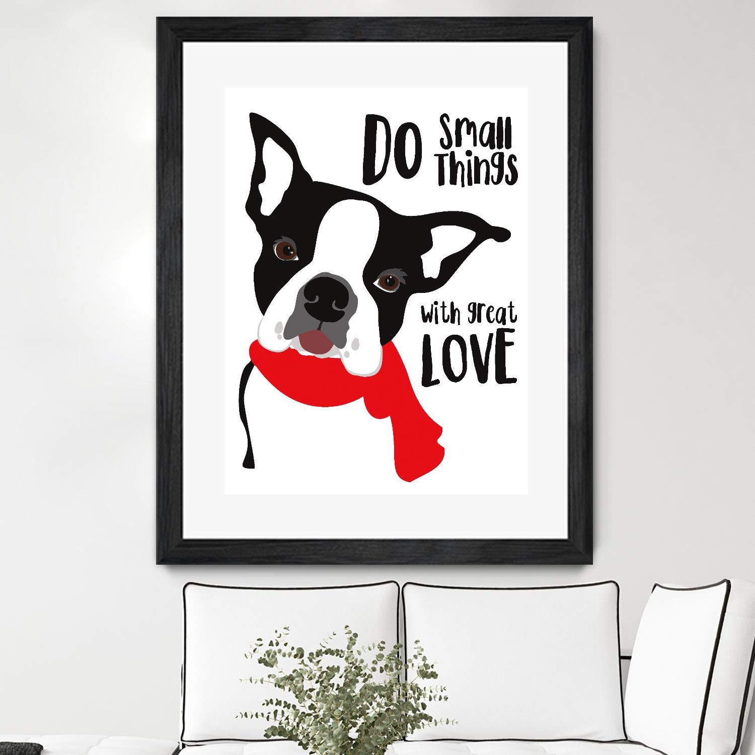 Do Small Things with Great Love by Ginger Oliphant on GIANT ART - multicolor animals; inspirational