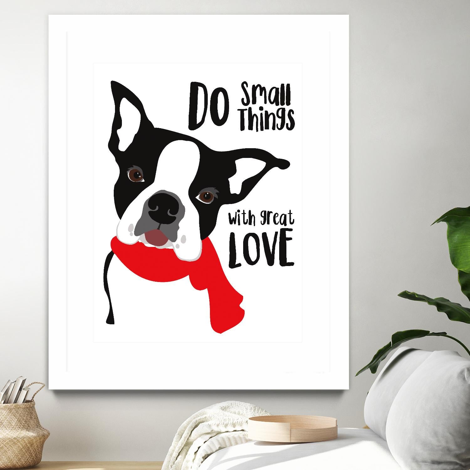 Do Small Things with Great Love by Ginger Oliphant on GIANT ART - multicolor animals; inspirational