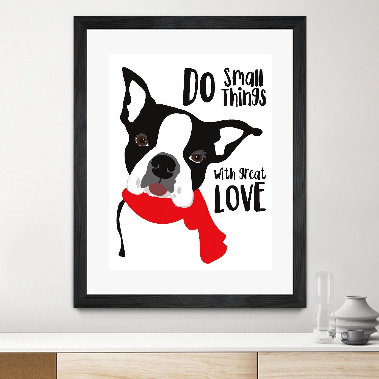 Do Small Things with Great Love by Ginger Oliphant on GIANT ART - multicolor animals; inspirational