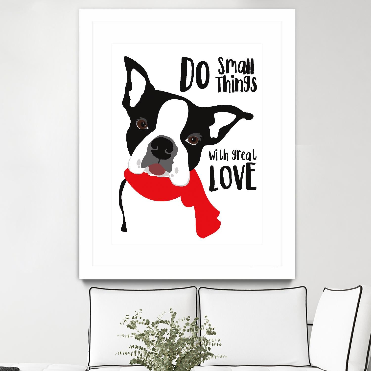 Do Small Things with Great Love by Ginger Oliphant on GIANT ART - multicolor animals; inspirational