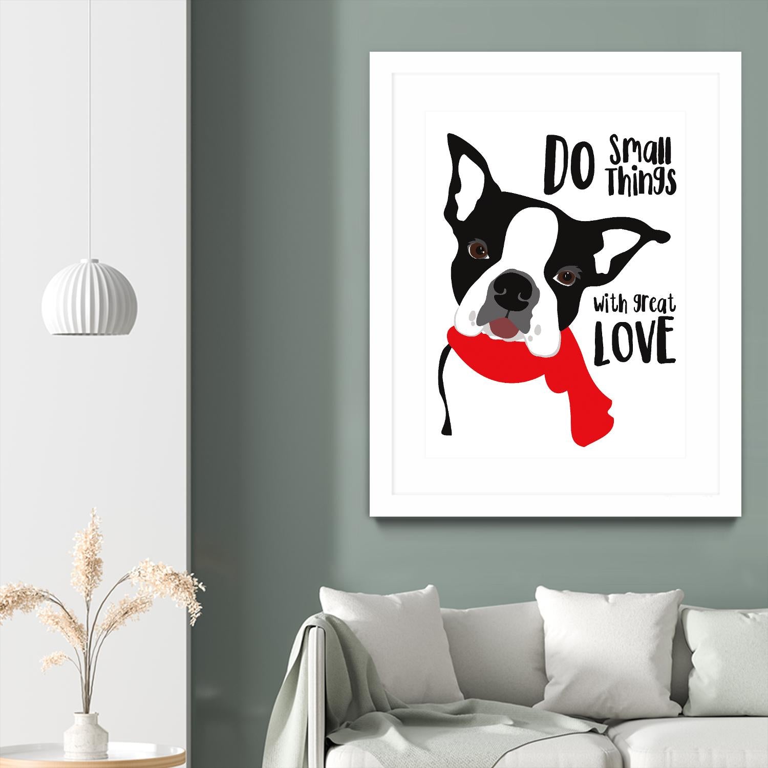 Do Small Things with Great Love by Ginger Oliphant on GIANT ART - multicolor animals; inspirational