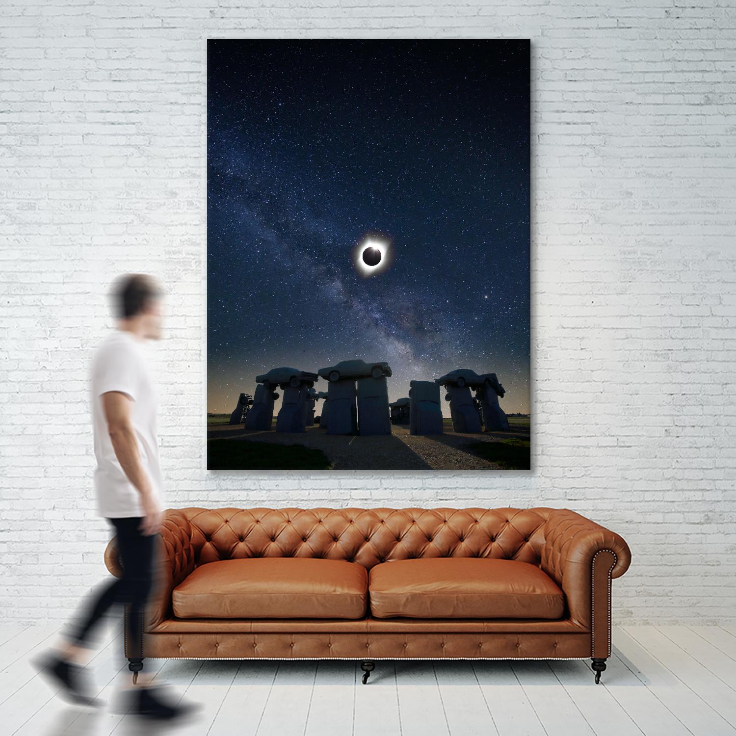 Eclipse at Carhenge by Dale O’Dell on GIANT ART - multicolor photography; landscapes
