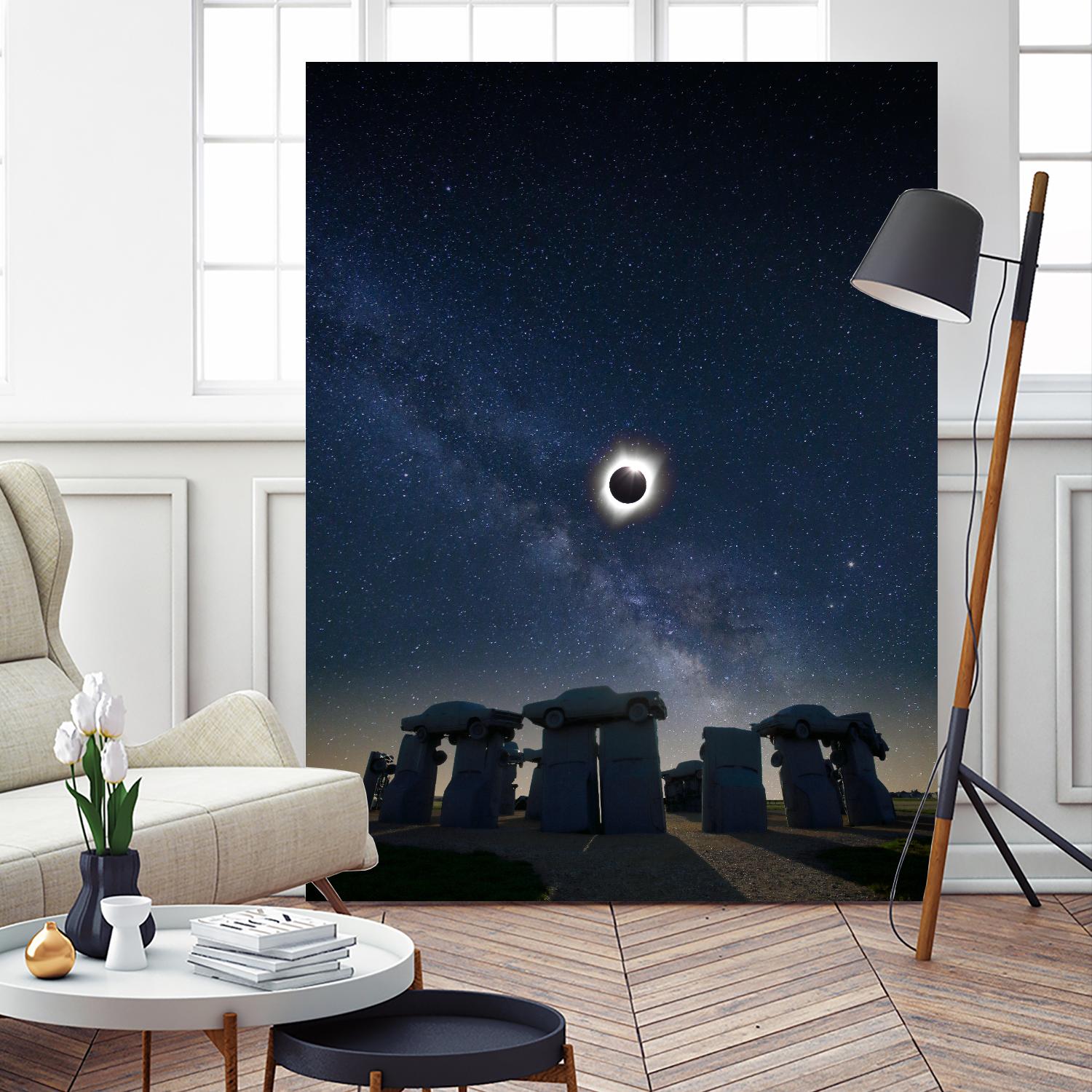Eclipse at Carhenge by Dale O’Dell on GIANT ART - multicolor photography; landscapes