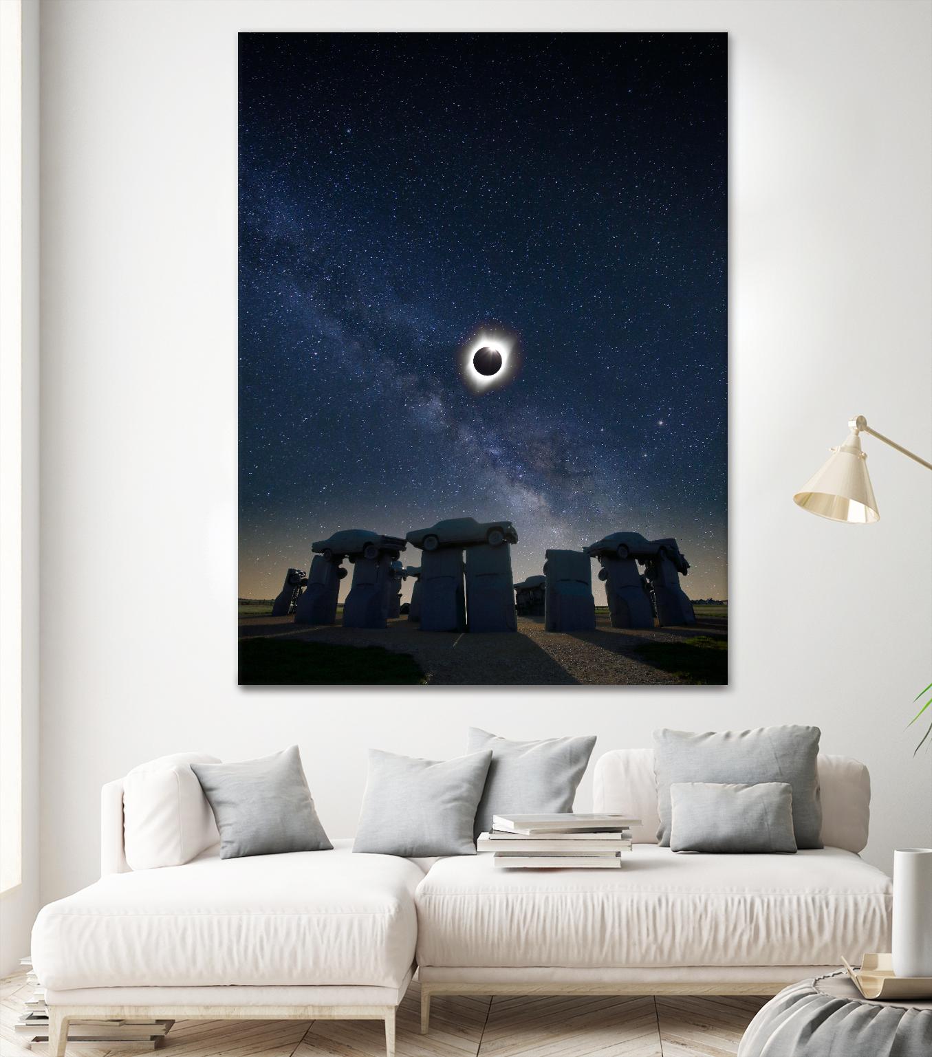 Eclipse at Carhenge by Dale O’Dell on GIANT ART - multicolor photography; landscapes