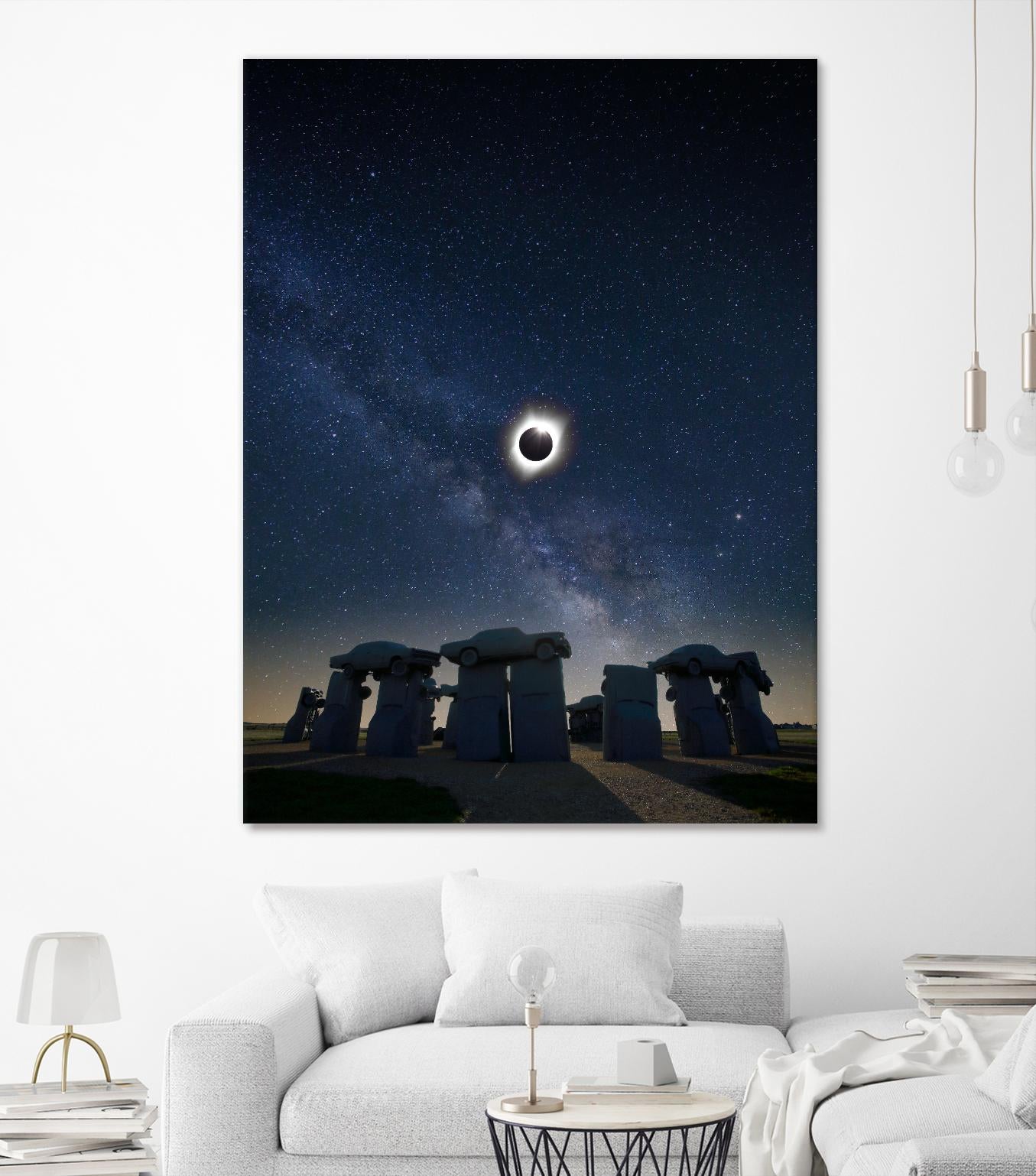 Eclipse at Carhenge by Dale O’Dell on GIANT ART - multicolor photography; landscapes