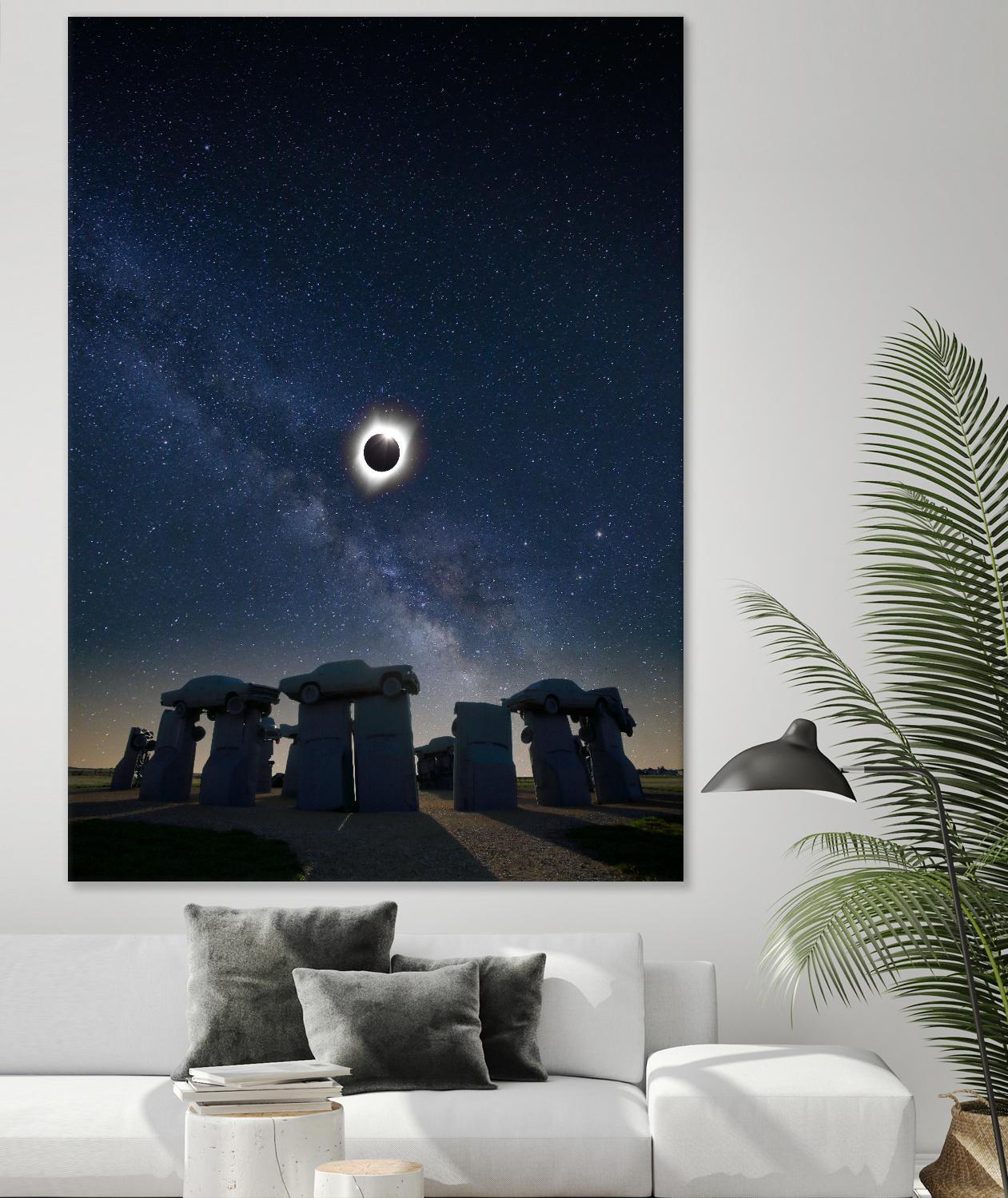 Eclipse at Carhenge by Dale O’Dell on GIANT ART - multicolor photography; landscapes