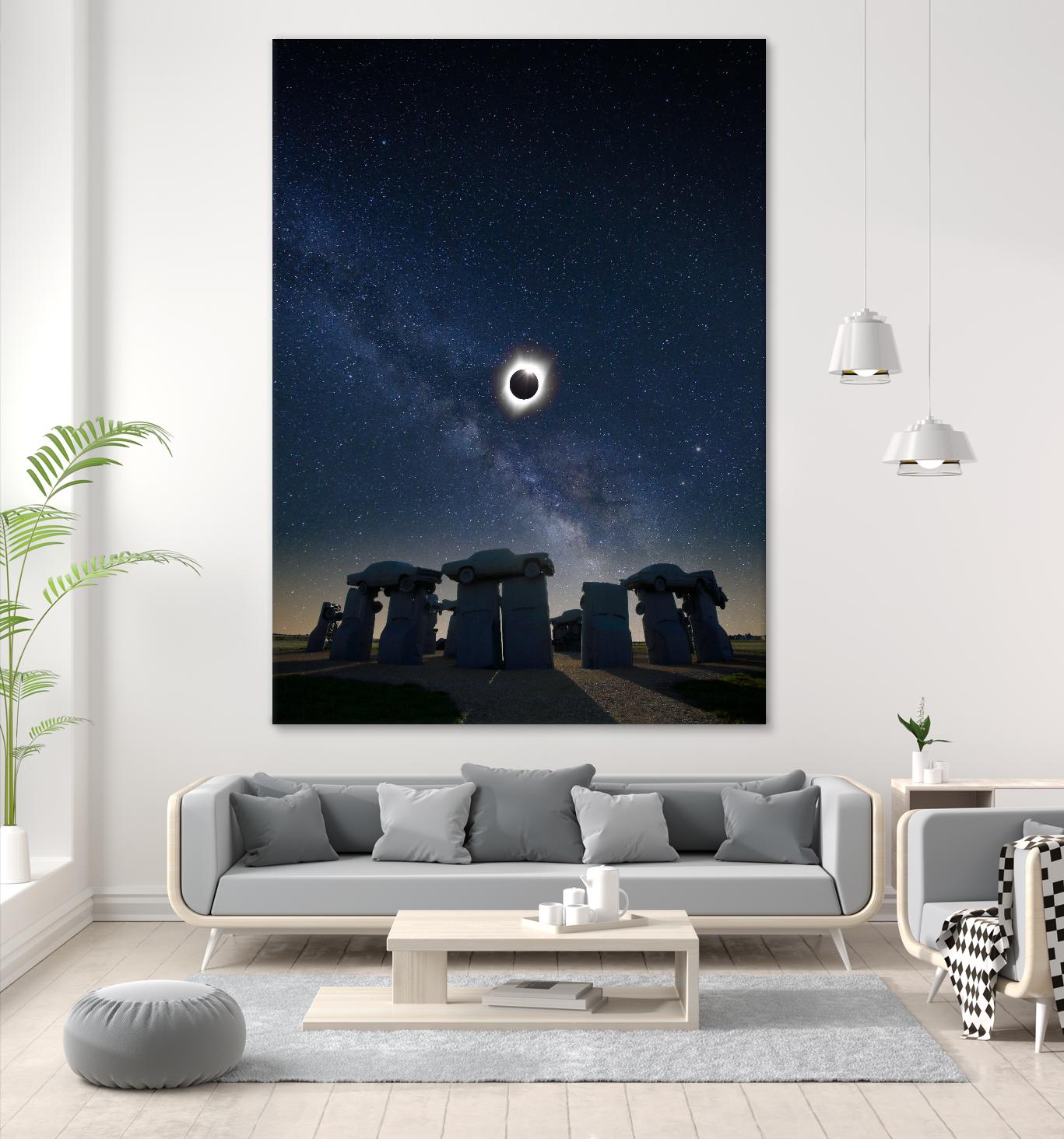 Eclipse at Carhenge by Dale O’Dell on GIANT ART - multicolor photography; landscapes