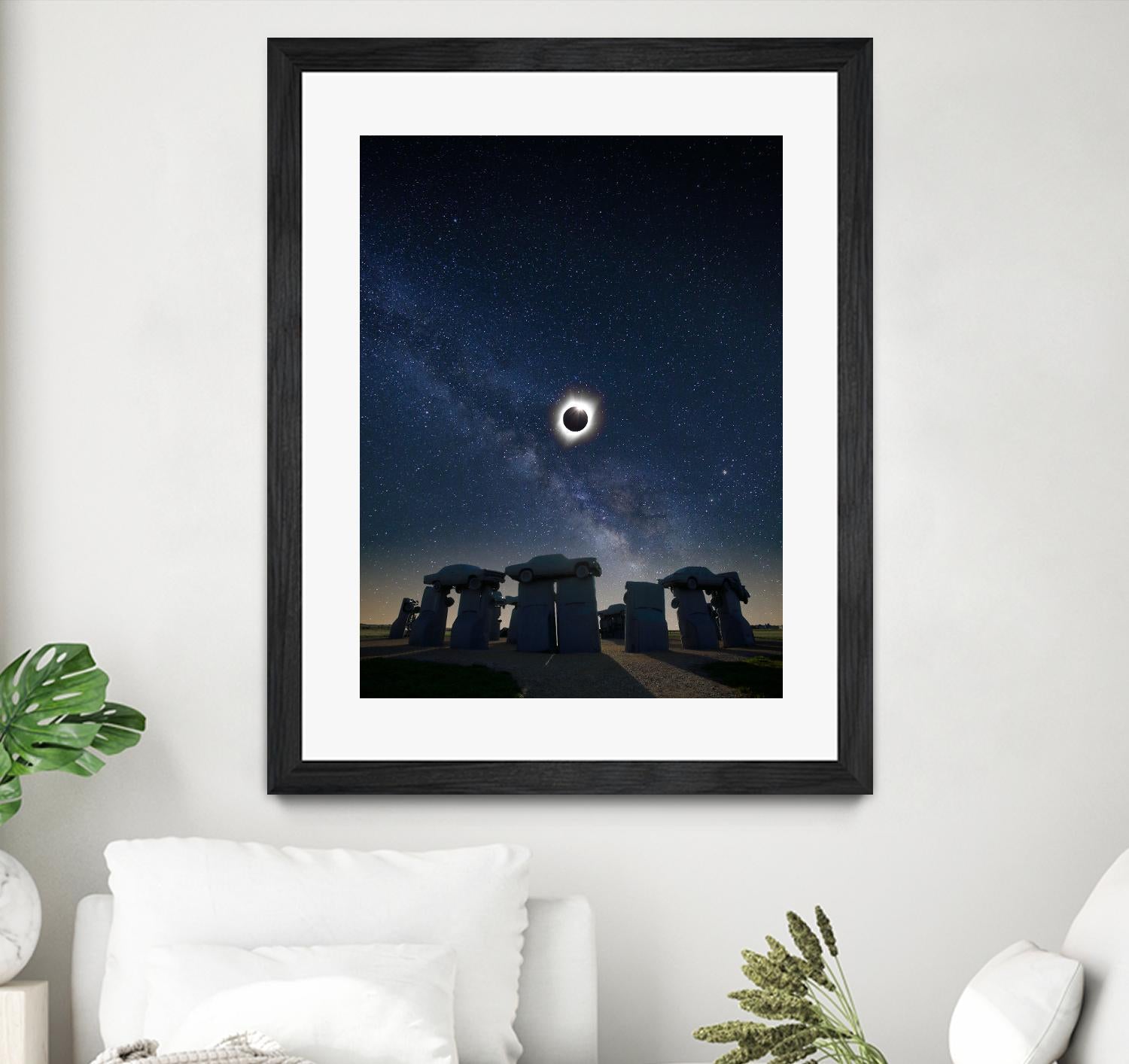Eclipse at Carhenge by Dale O'Dell on GIANT ART - multicolor photography; landscapes