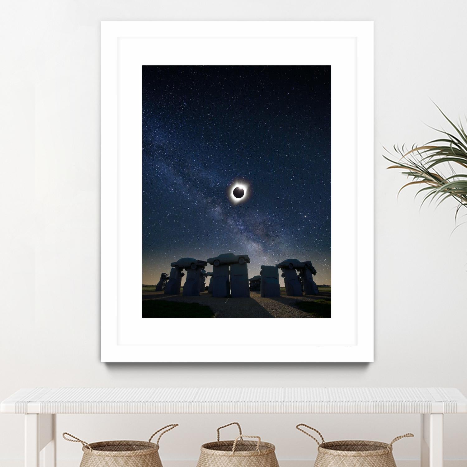 Eclipse at Carhenge by Dale O'Dell on GIANT ART - multicolor photography; landscapes