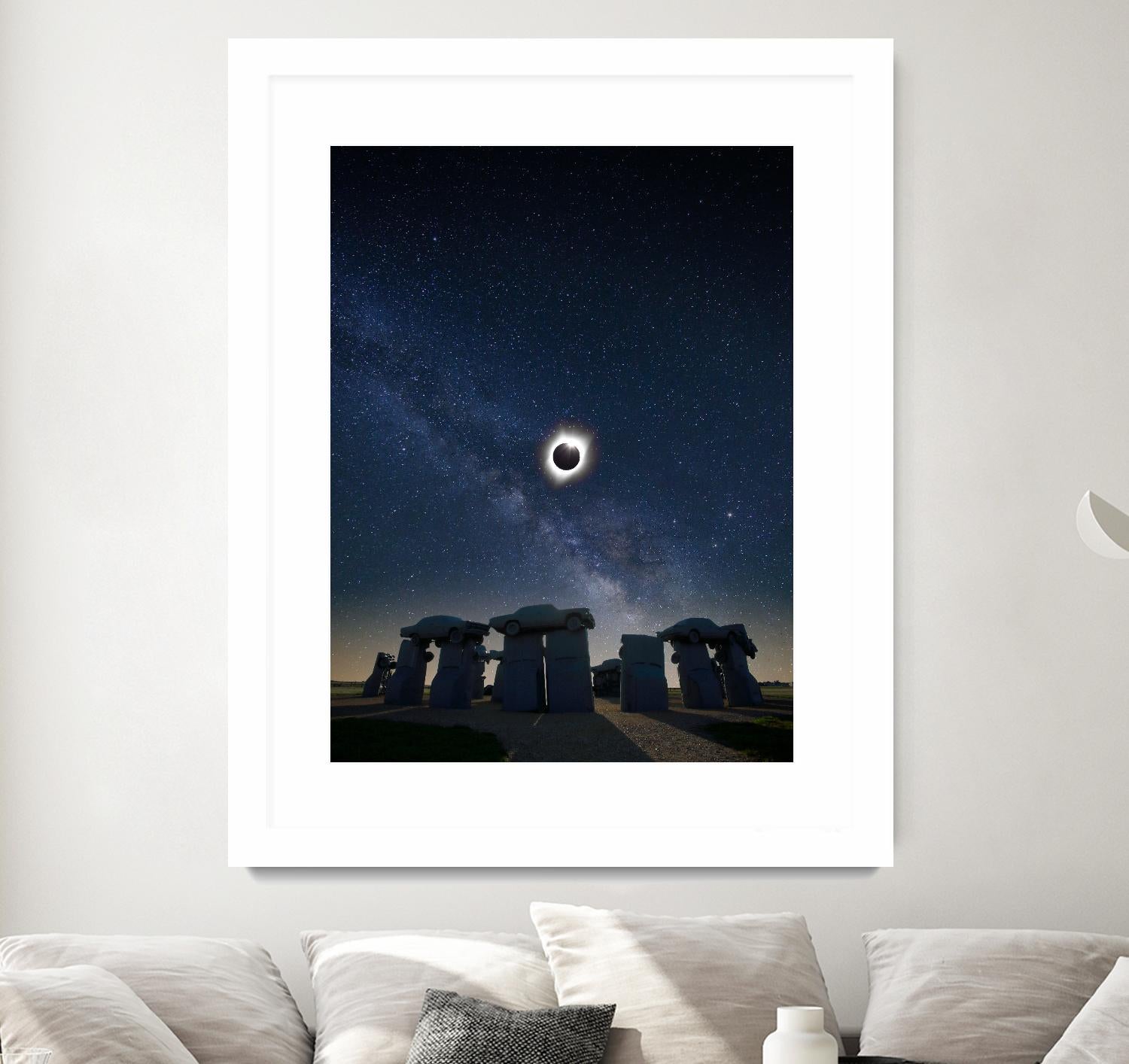 Eclipse at Carhenge by Dale O'Dell on GIANT ART - multicolor photography; landscapes