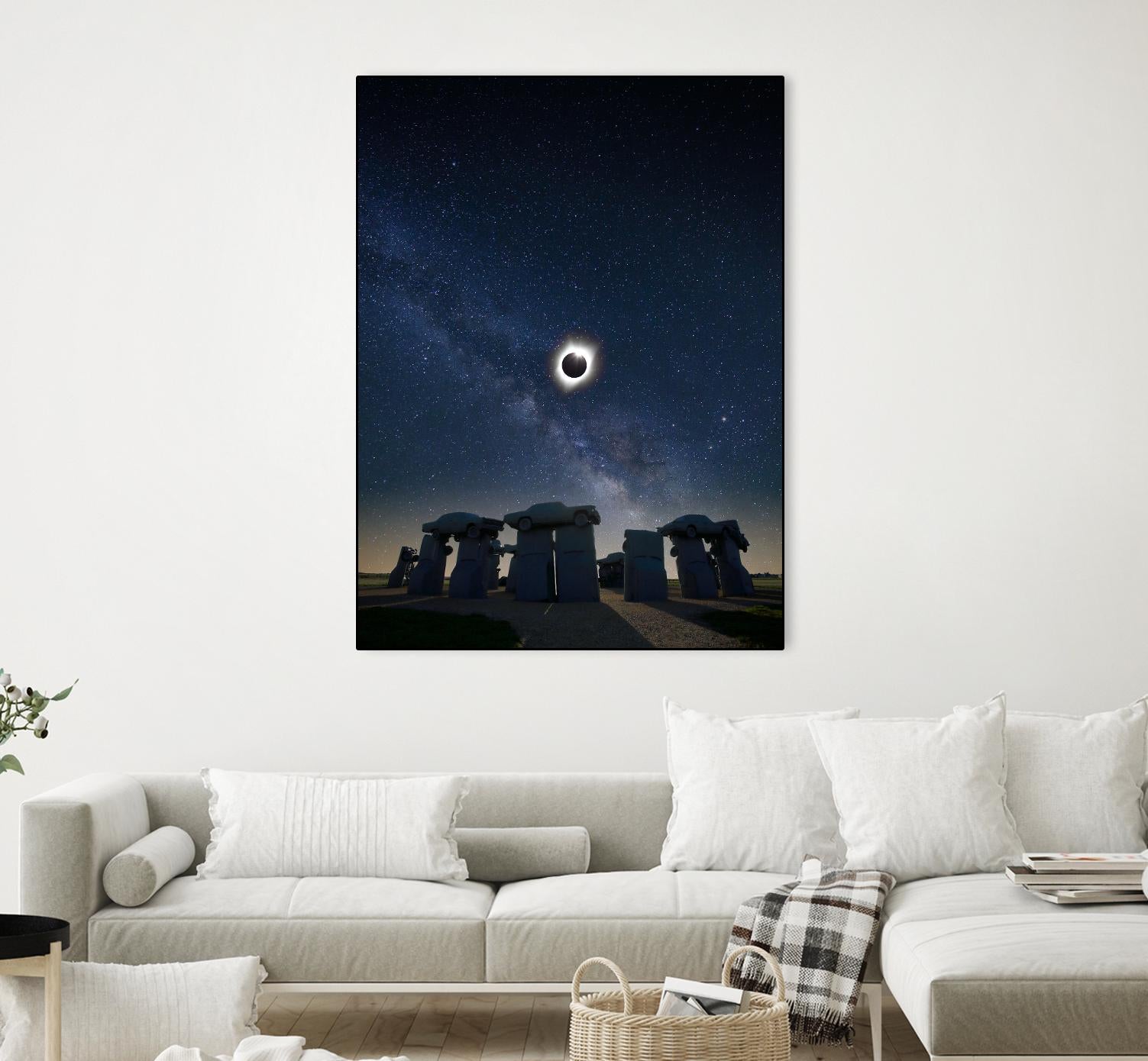 Eclipse at Carhenge by Dale O’Dell on GIANT ART - multicolor photography; landscapes