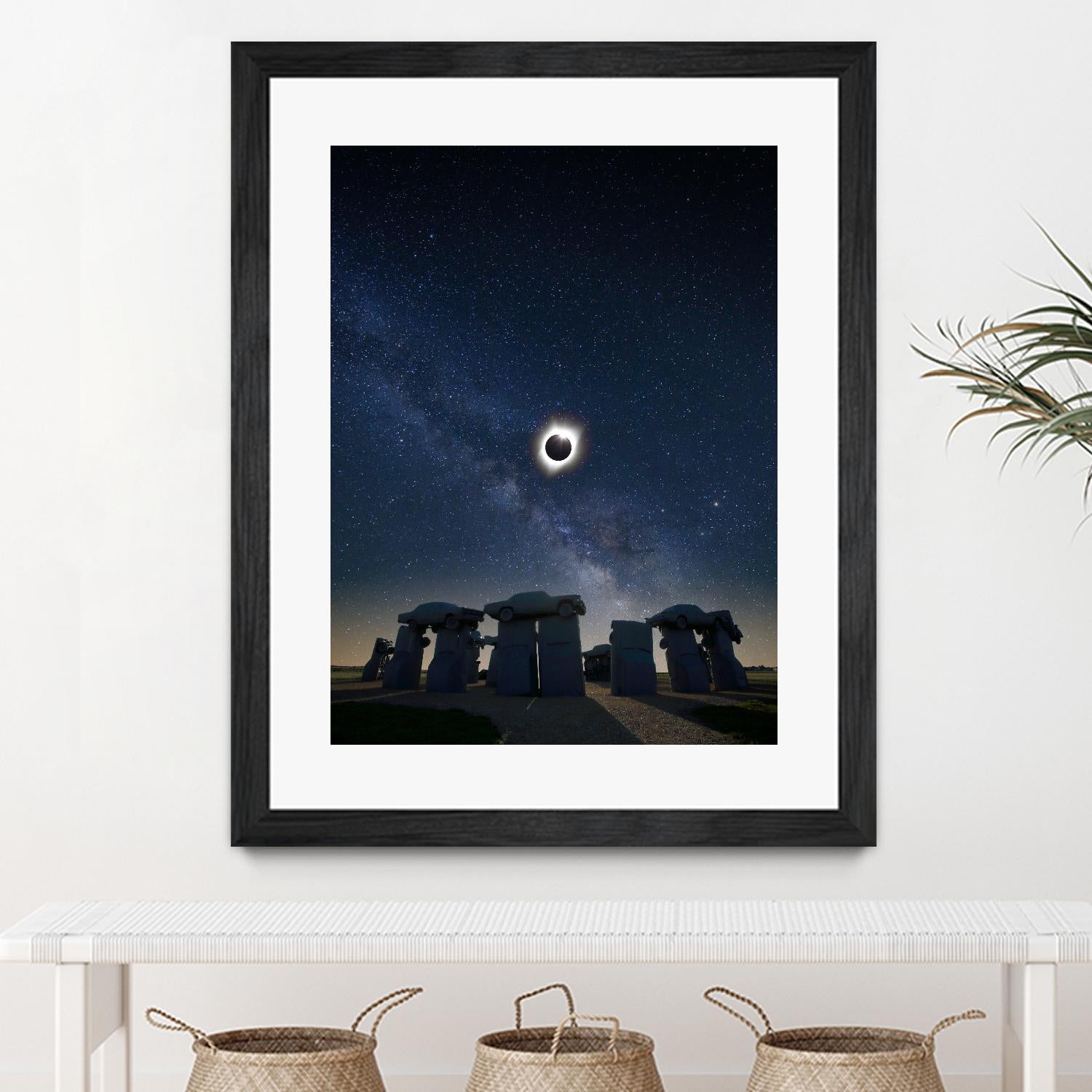 Eclipse at Carhenge by Dale O'Dell on GIANT ART - multicolor photography; landscapes