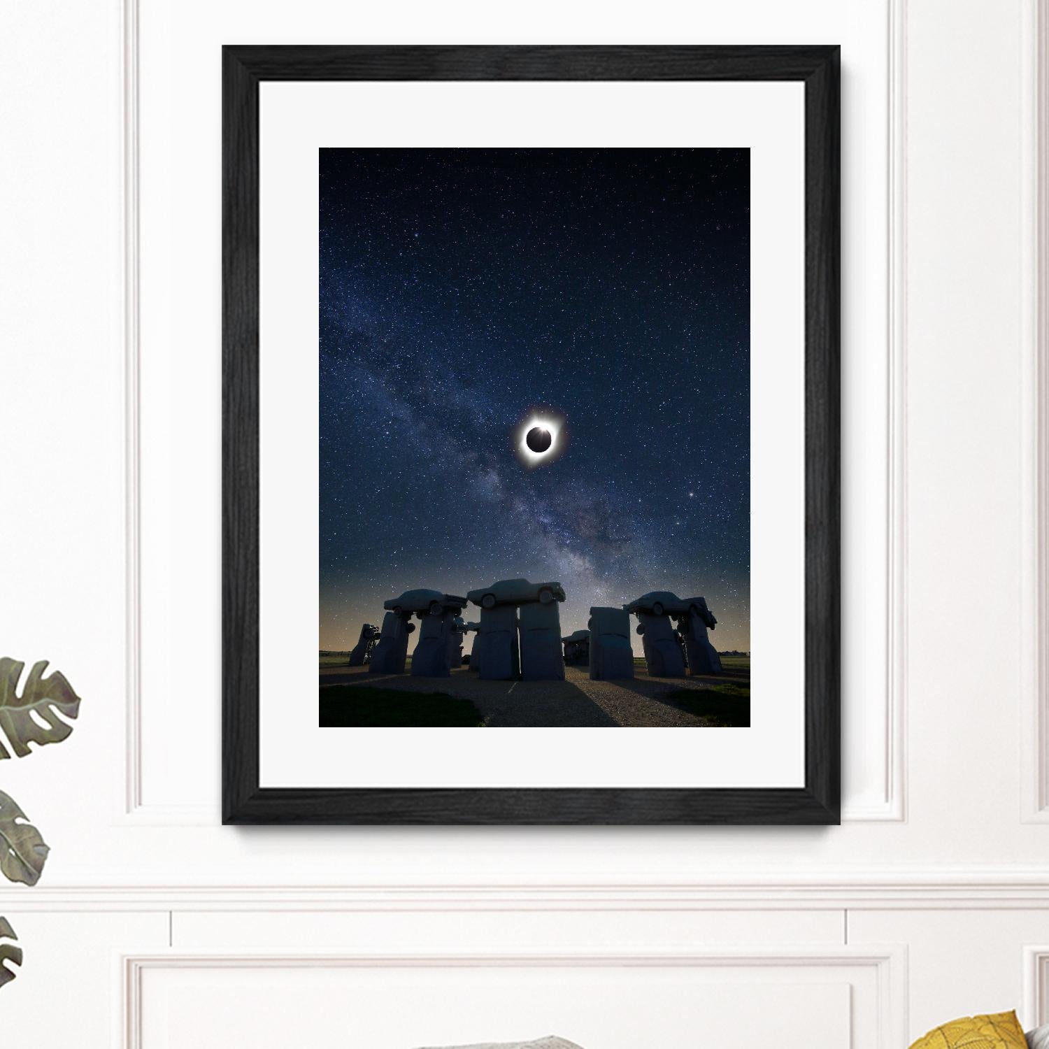 Eclipse at Carhenge by Dale O'Dell on GIANT ART - multicolor photography; landscapes