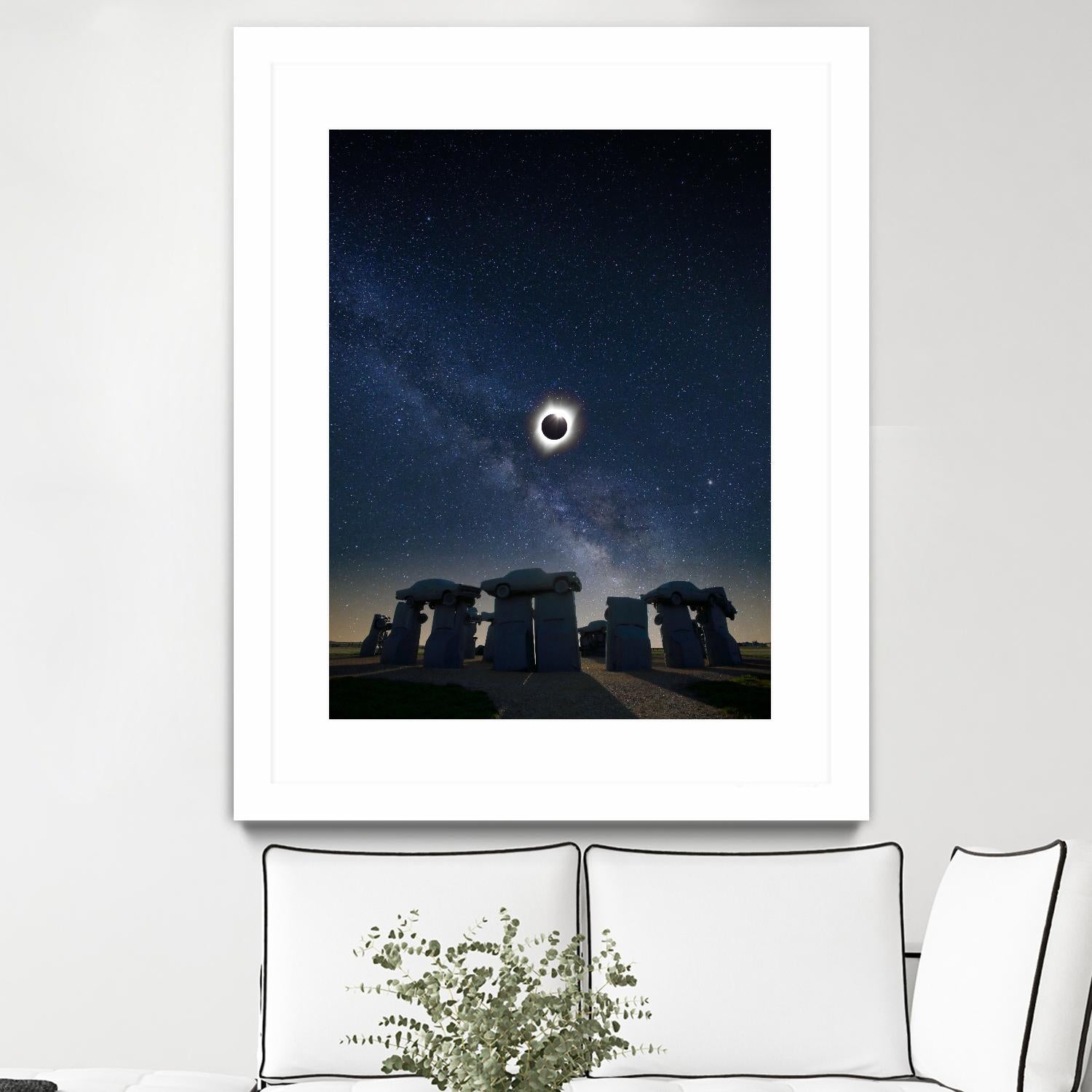 Eclipse at Carhenge by Dale O'Dell on GIANT ART - multicolor photography; landscapes
