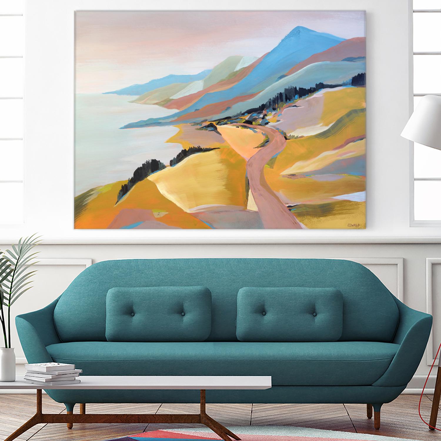 Monterey to The Sea by Pete Oswald on GIANT ART - multicolor landscapes; coastal