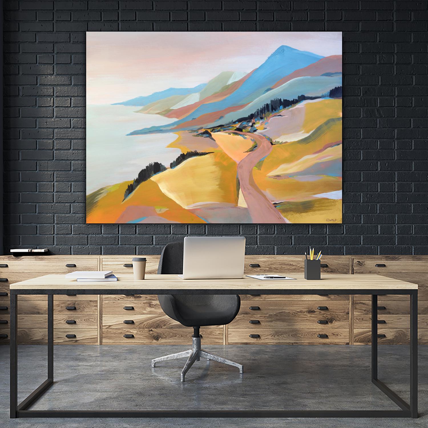 Monterey to The Sea by Pete Oswald on GIANT ART - multicolor landscapes; coastal