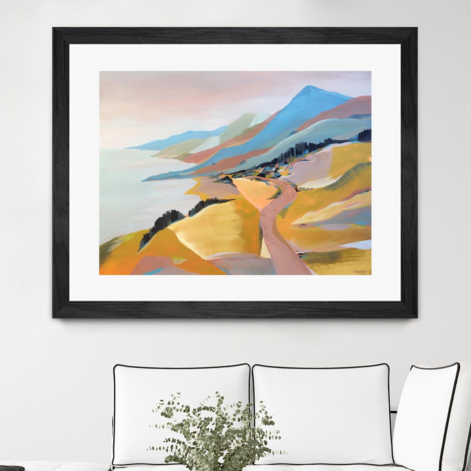 Monterey to The Sea by Pete Oswald on GIANT ART - multicolor landscapes; coastal