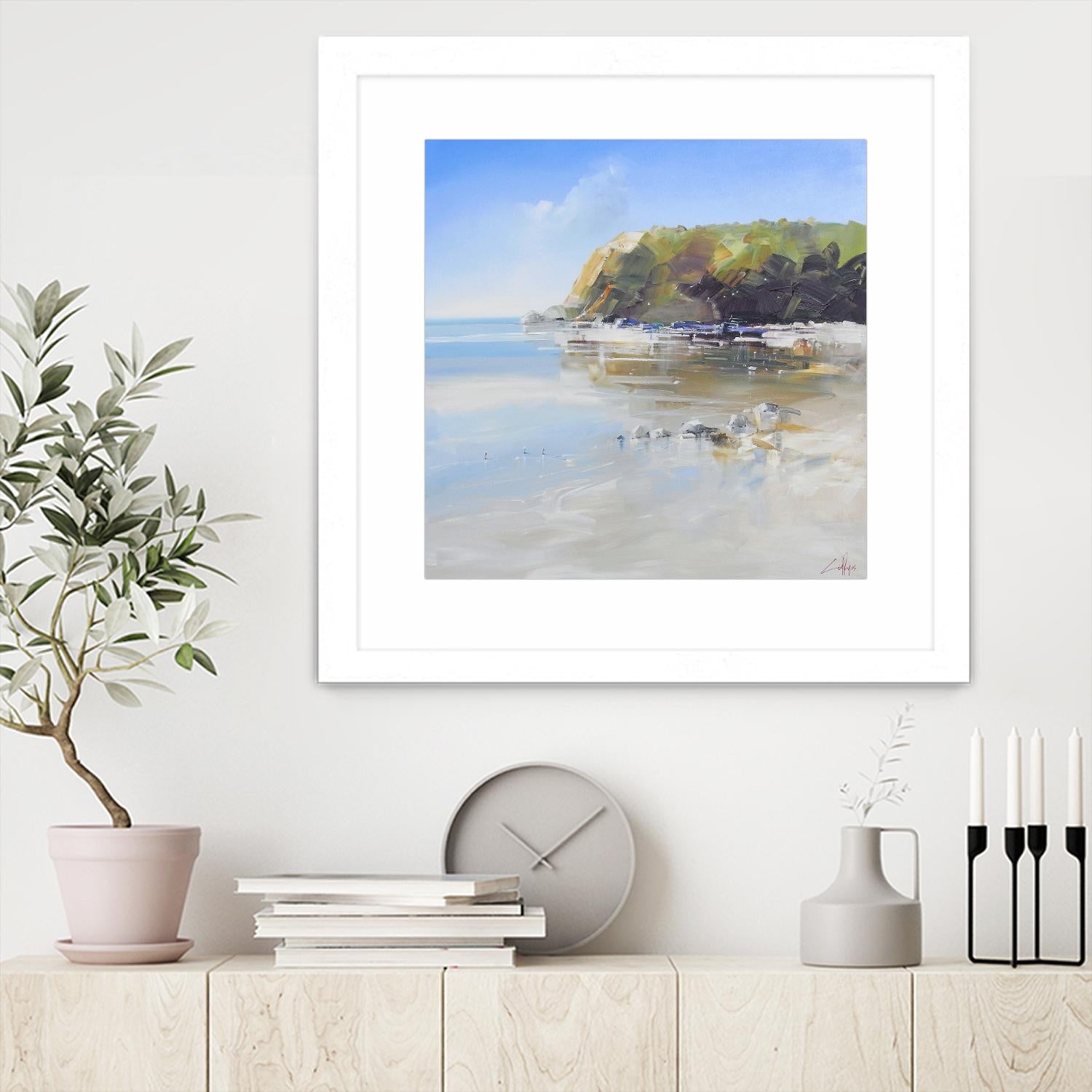 Coast Line by Craig Trewin Penny on GIANT ART - multi coastal, contemporary, landscapes, beaches, ocean