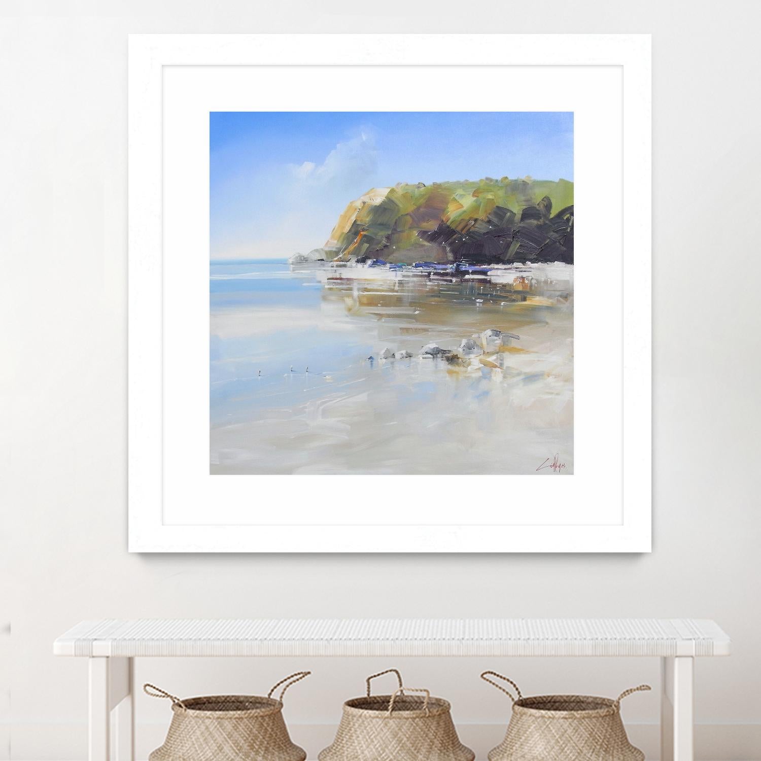 Coast Line by Craig Trewin Penny on GIANT ART - multi coastal, contemporary, landscapes, beaches, ocean