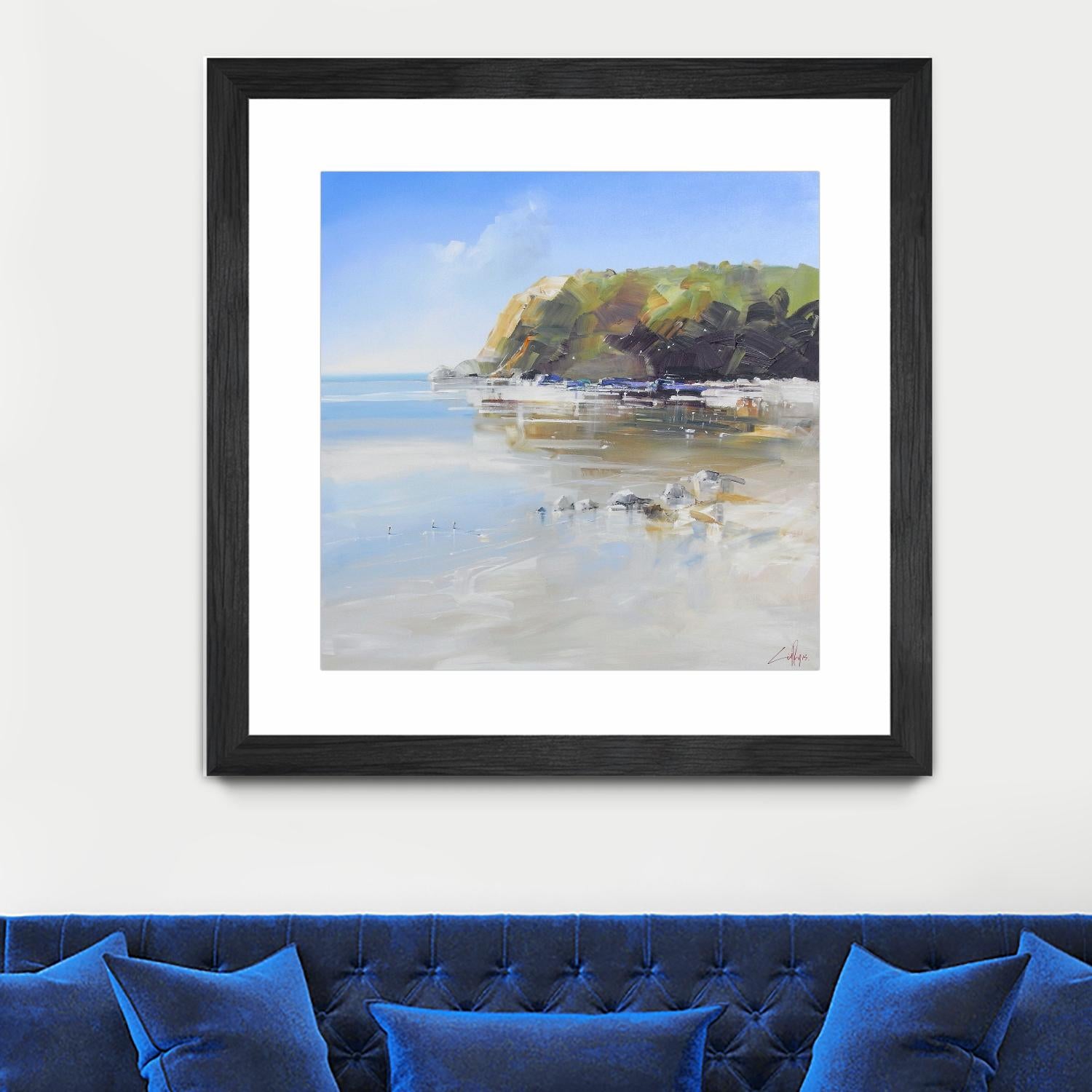 Coast Line by Craig Trewin Penny on GIANT ART - multi coastal, contemporary, landscapes, beaches, ocean