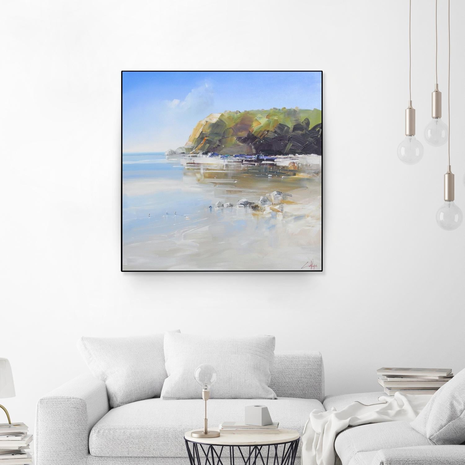 Coast Line by Craig Trewin Penny on GIANT ART - multi coastal, contemporary, landscapes, beaches, ocean