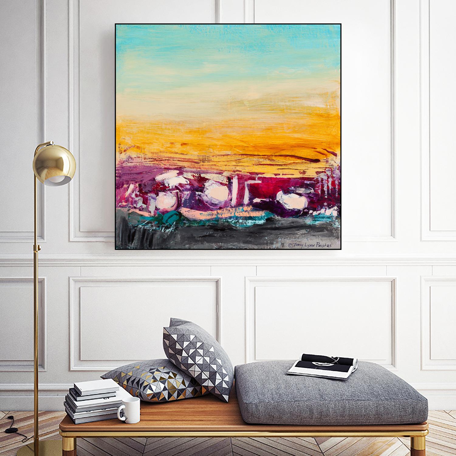 Whispered Wanderlust II by Tracy Lynn Pristas on GIANT ART - multicolor abstracts; contemporary