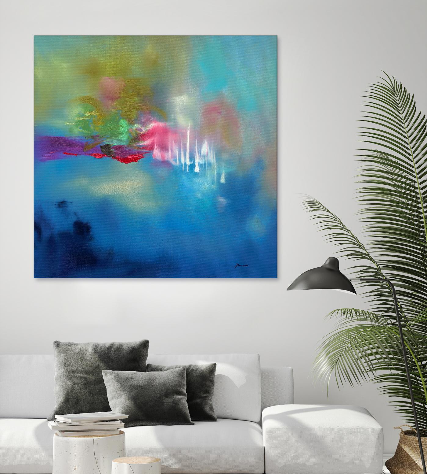 Water Garden by Sarah Parsons on GIANT ART - multicolor abstracts; contemporary