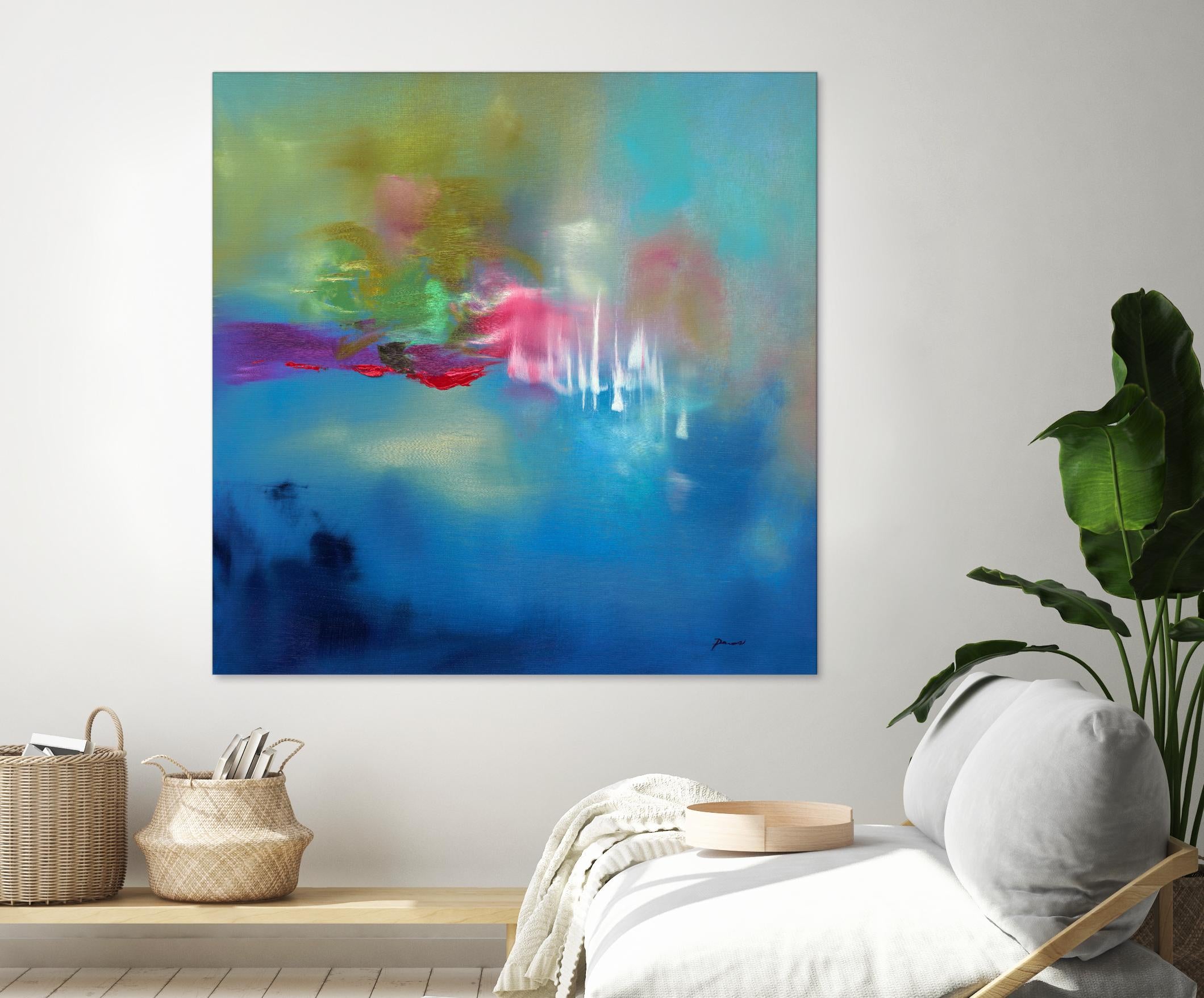 Water Garden by Sarah Parsons on GIANT ART - multicolor abstracts; contemporary
