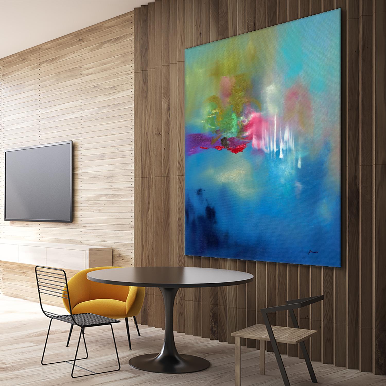 Water Garden by Sarah Parsons on GIANT ART - multicolor abstracts; contemporary
